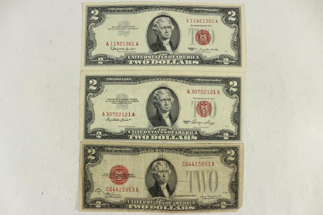 1928-D,53 & 63 $2 US NOTES RED SEALS (1 of 2)