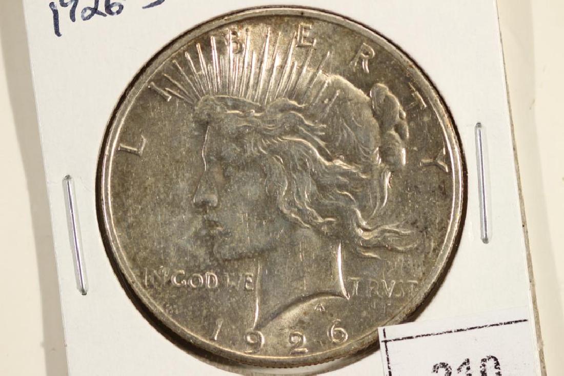 1926-S PEACE SILVER DOLLAR UNC (1 of 2)