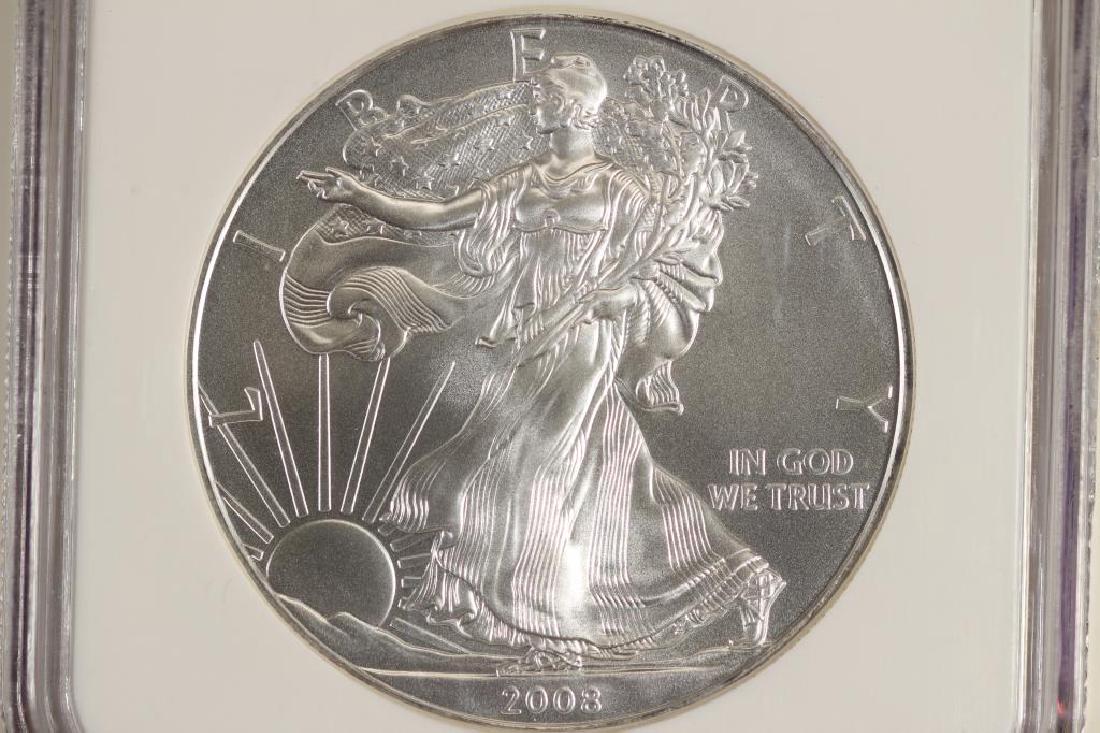 2008 AMERICAN SILVER EAGLE NGC MS69 EARLY RELEASES (1 of 3)