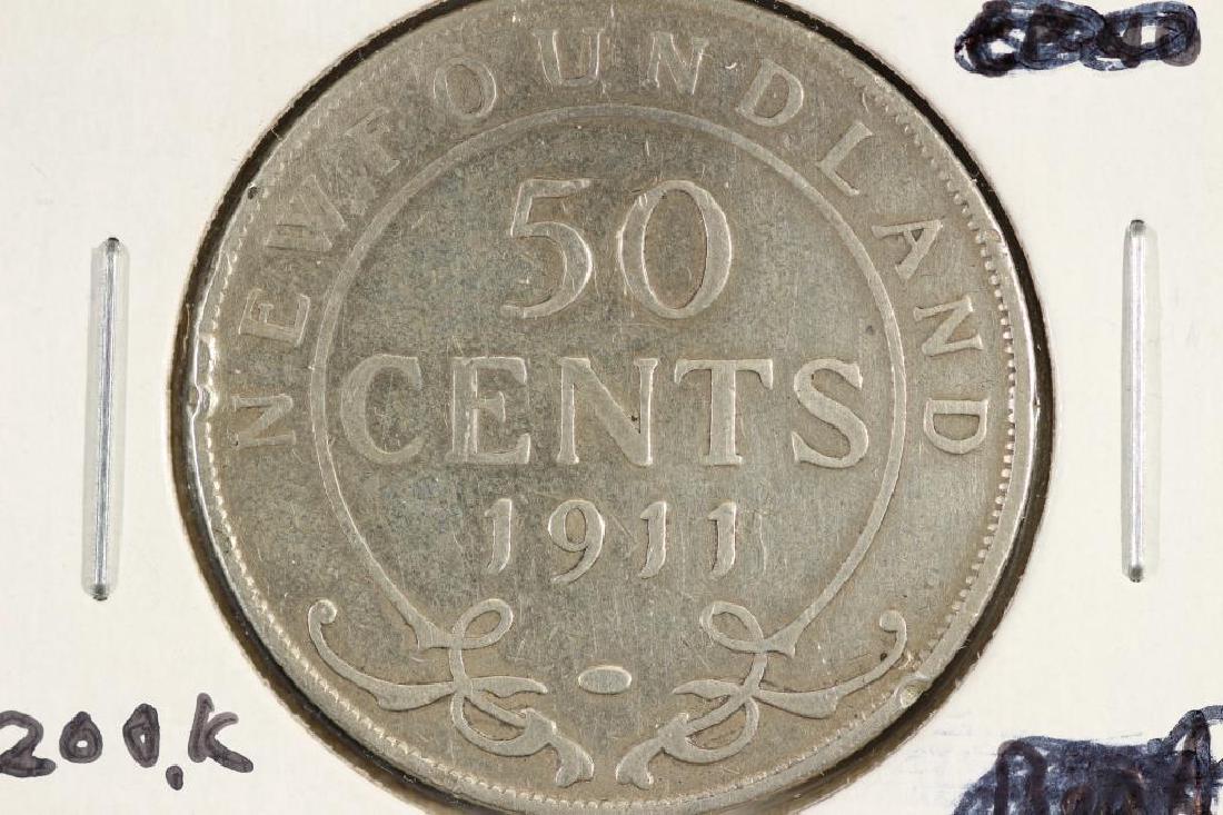 1911 NEWFOUNDLAND SILVER 50 CENTS (1 of 2)