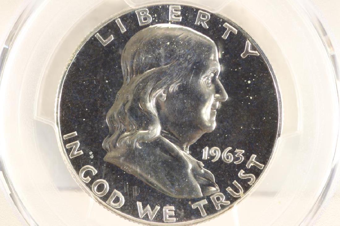 1963 FRANKLIN HALF DOLLAR PCGS PR65 (1 of 3)
