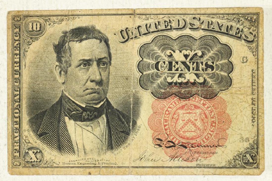 1874 10 CENT US FRACTIONAL CURRENCY (1 of 2)