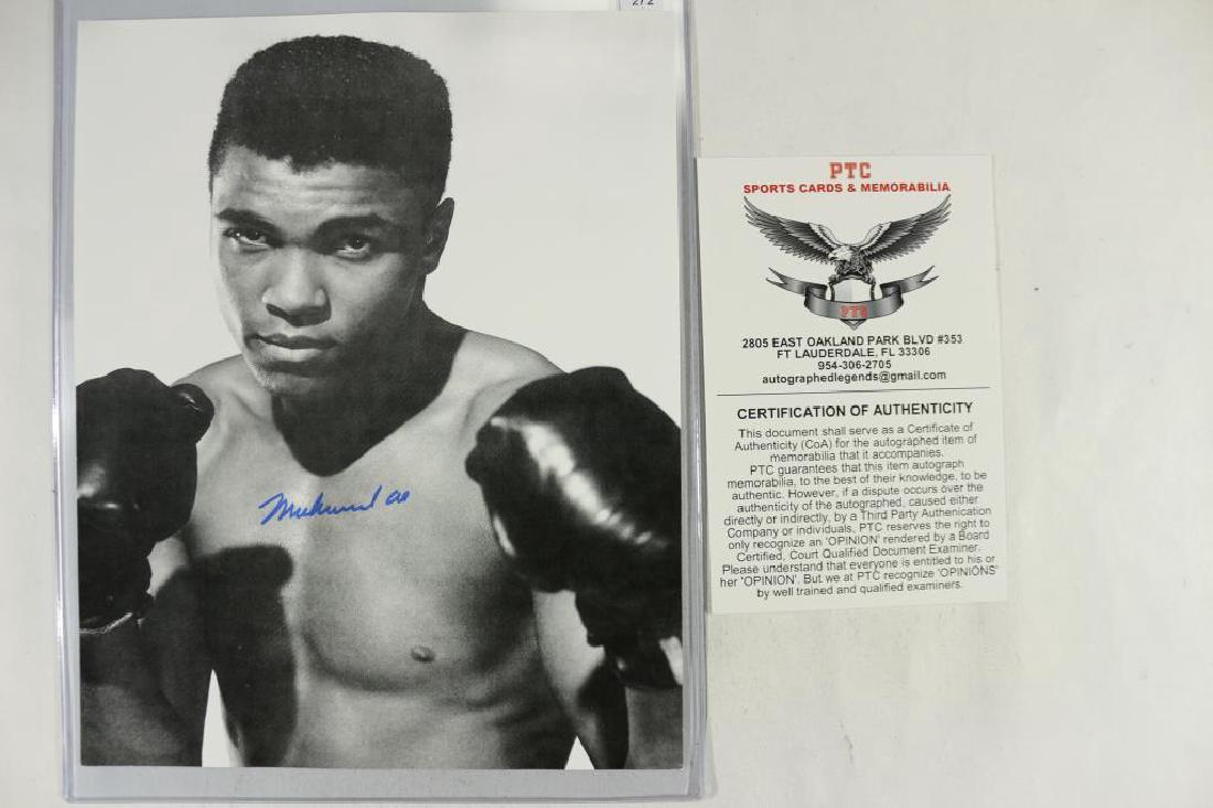 8X10 MUHAMMAD ALI SIGNED PHOTOGRAPH WITH COA: You must call us at 1-763-862-8302 or email us at bidalotauction@aol.com with your credit card number directly. Thanks.