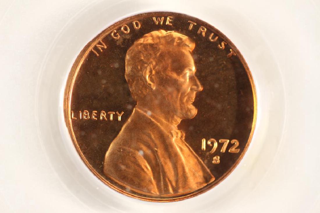 1972-S LINCOLN CENT PCGS PR68RD DCAM (1 of 3)
