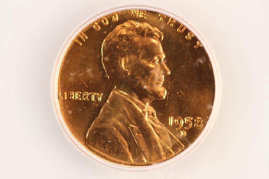 1958-D LINCOLN CENT ICG MS66RD (1 of 3)
