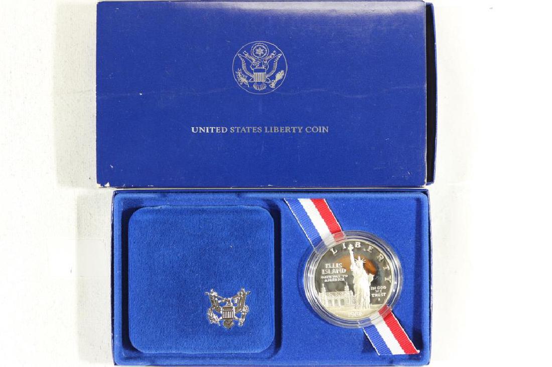1986-S STATUE OF LIBERTY PROOF SILVER DOLLAR: ORIGINAL US MINT PACKAGING