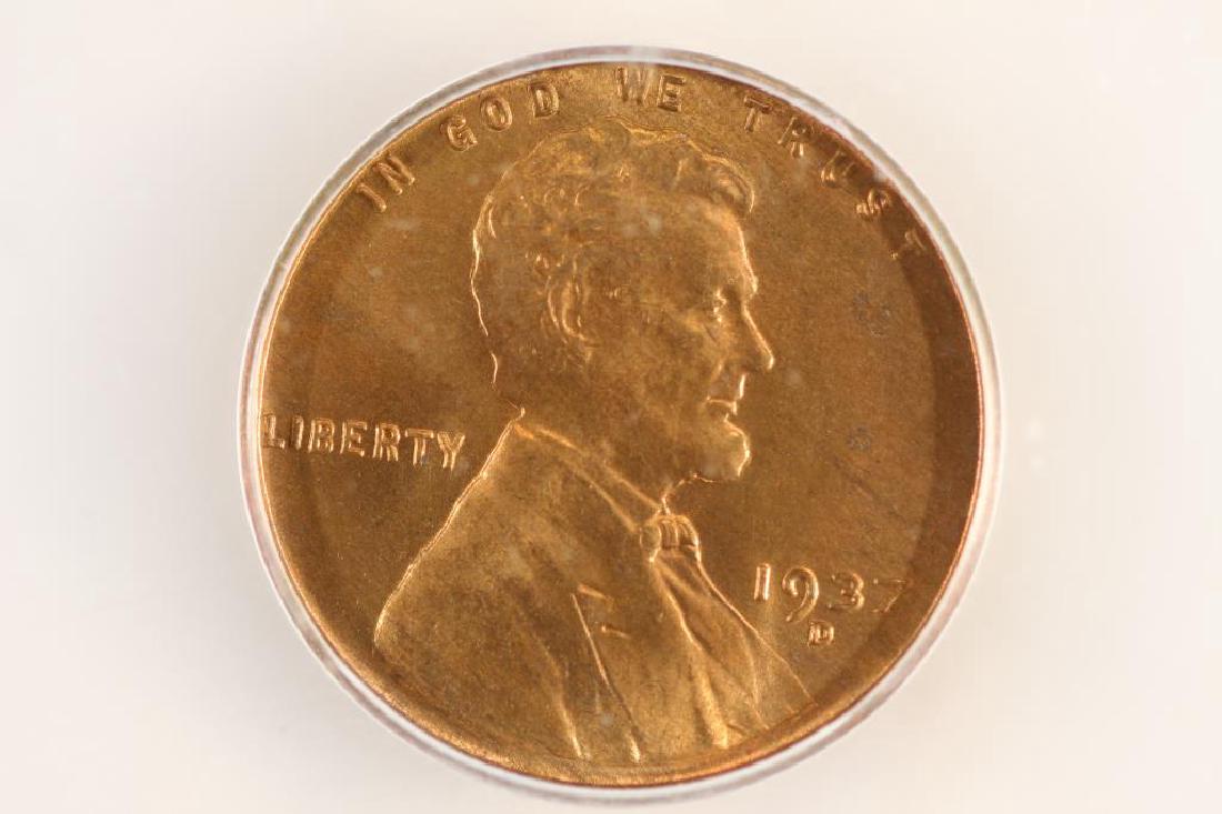 1937-D LINCOLN CENT ICG MS66RD (1 of 3)