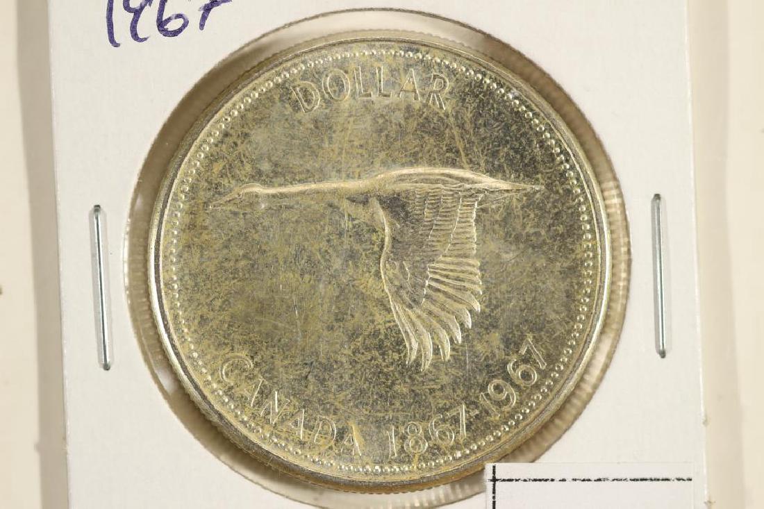 1967 CANADA FLYING GOOSE SILVER DOLLAR UNC (1 of 2)