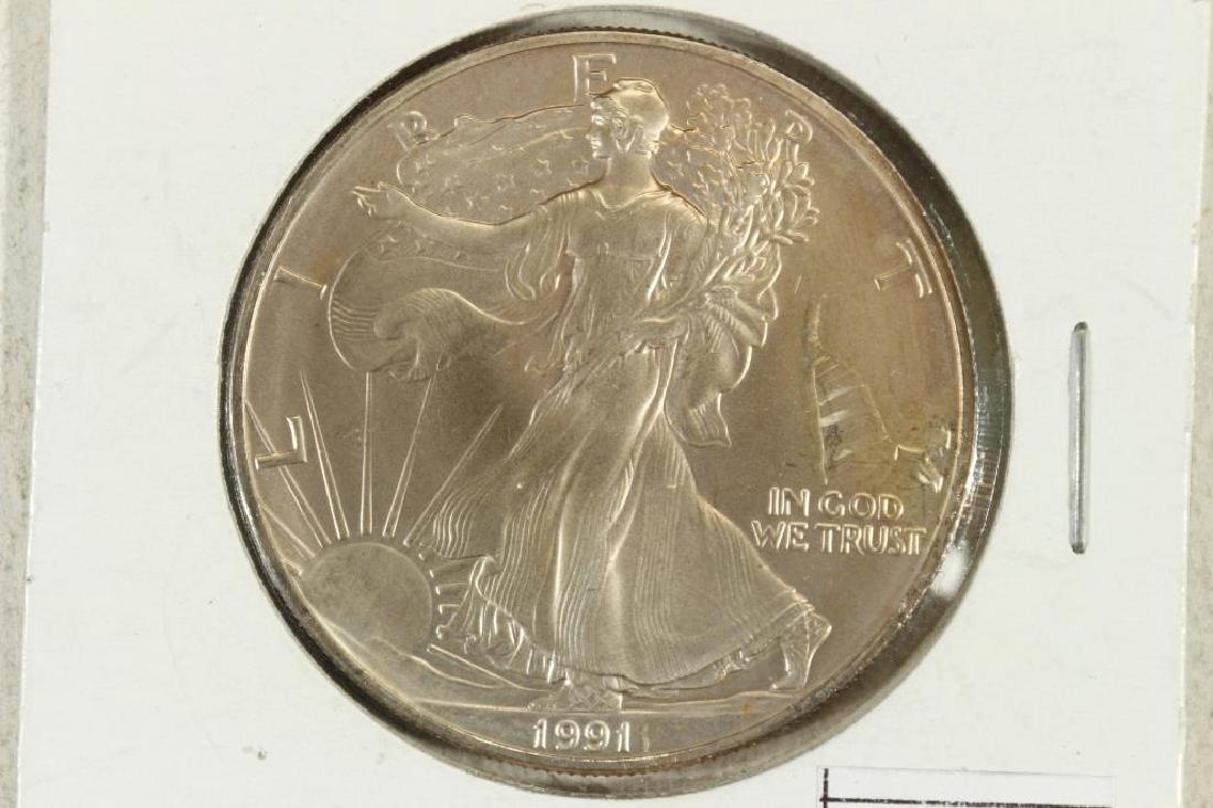 1991 AMERICAN SILVER EAGLE UNC (1 of 2)