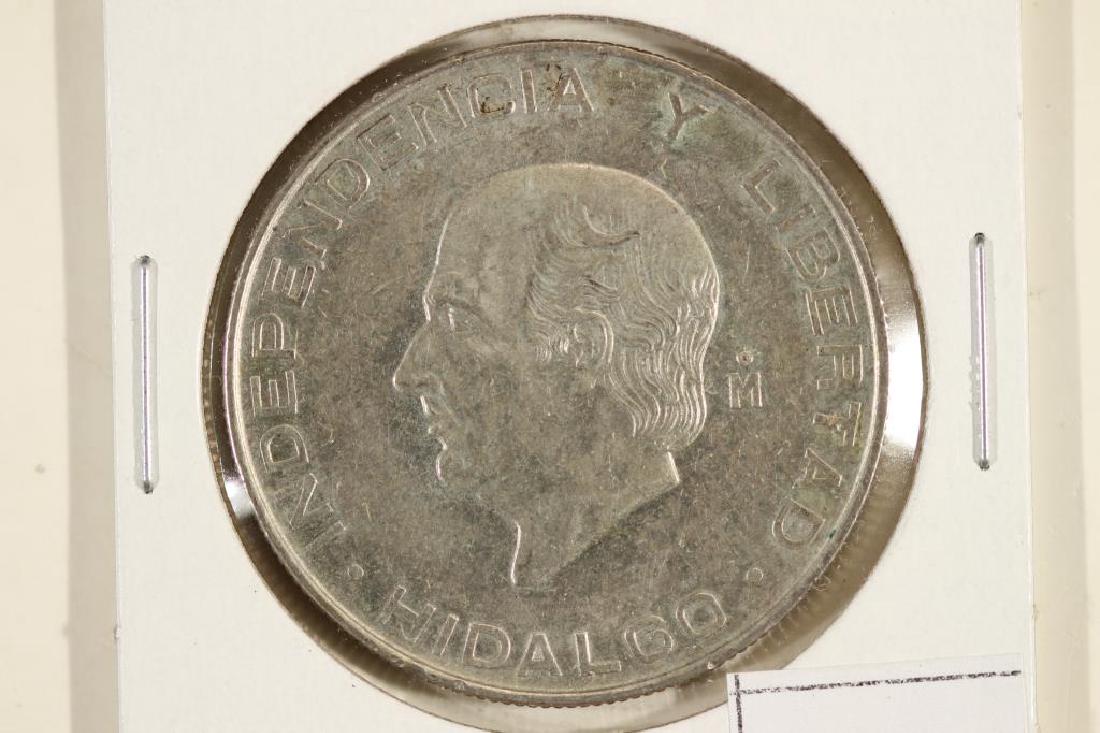 1957 MEXICO SILVER 5 PESOS .4178 OZ. ASW (1 of 2)