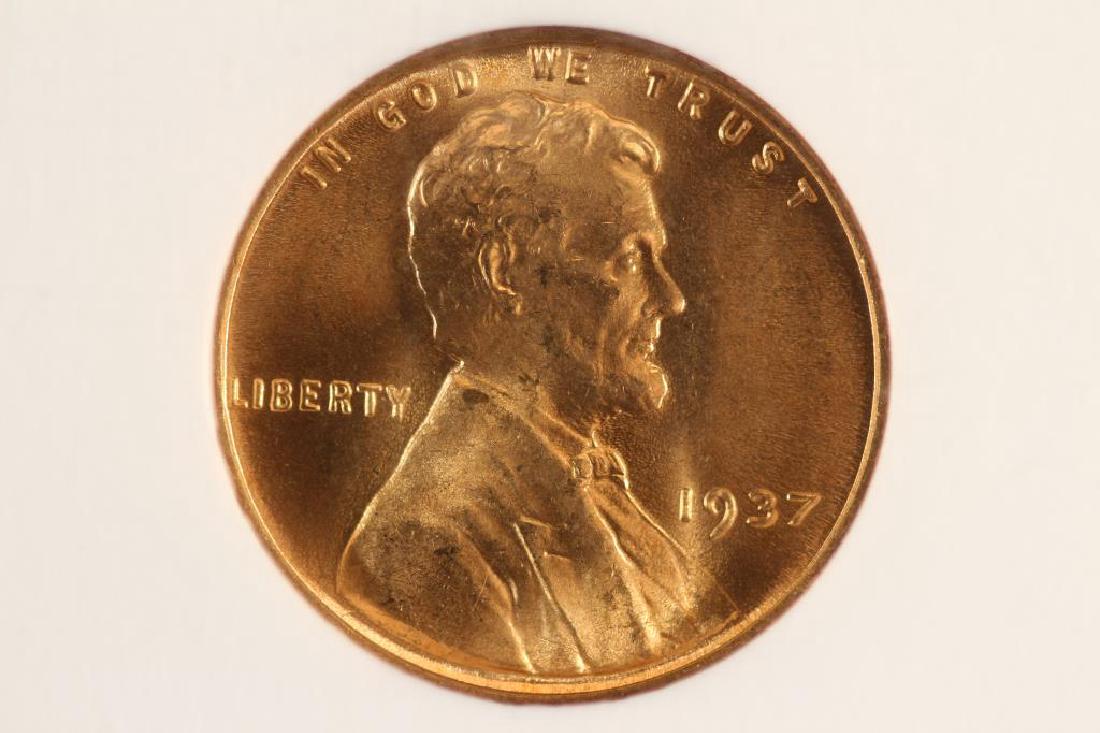 1937 LINCOLN CENT NGC MS66RD (1 of 3)