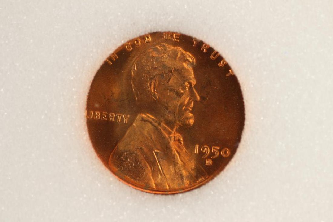 1950-D LINCOLN CENT UNC RED (1 of 3)