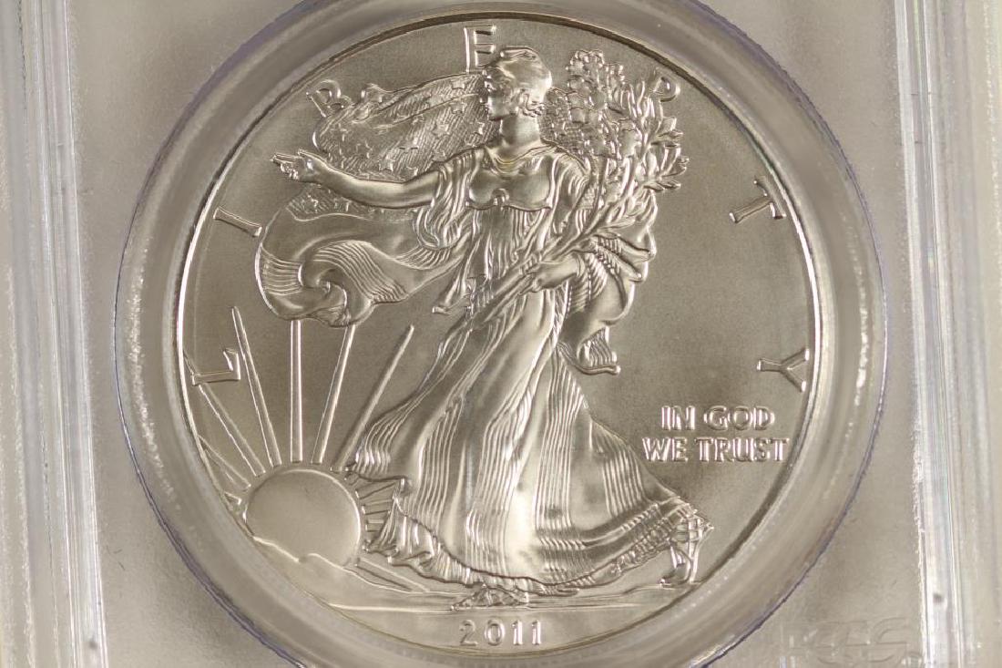 2011 (S) AMERICAN SILVER EAGLE PCGS MS69 (1 of 3)