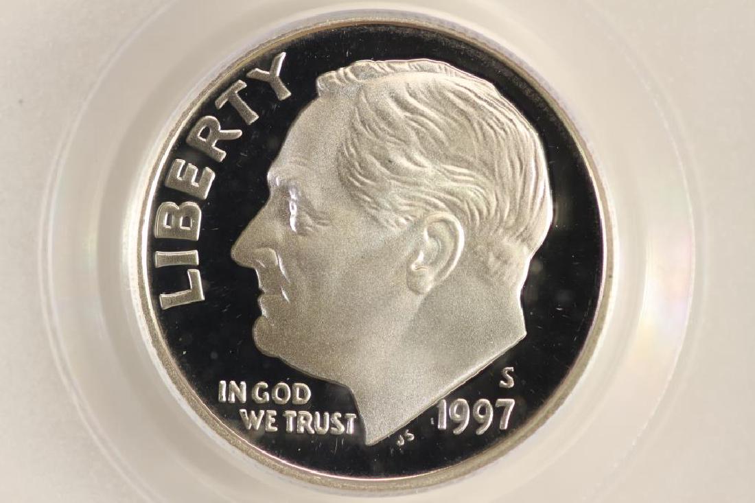 1997-S SILVER ROOSEVELT DIME PCGS PR70 DCAM (1 of 3)