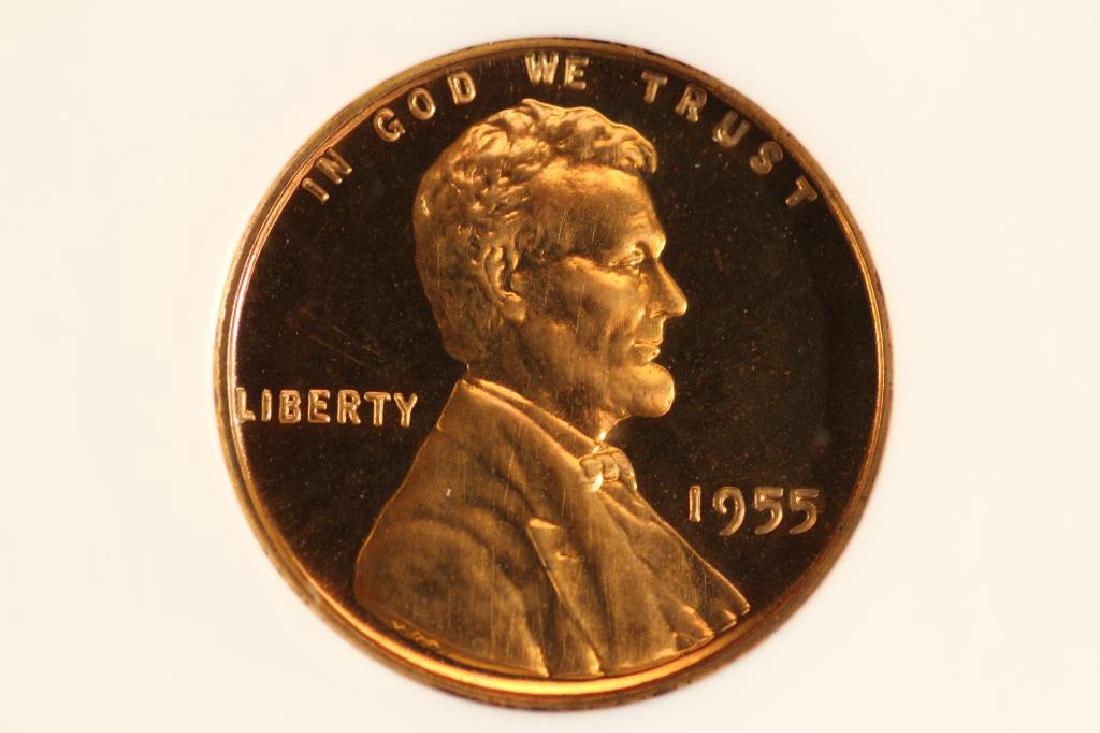 1955 LINCOLN CENT NGC CAMEO PF66RD (1 of 3)