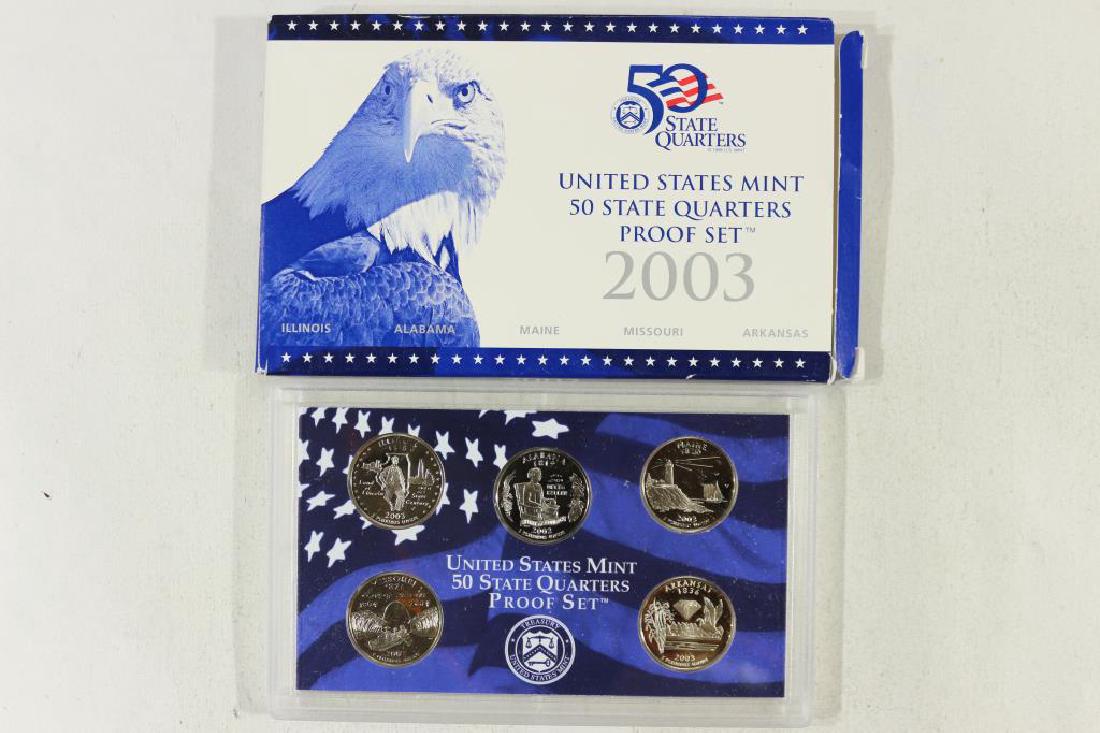2003 US 50 STATE QUARTERS PROOF SET WITH BOX (1 of 2)
