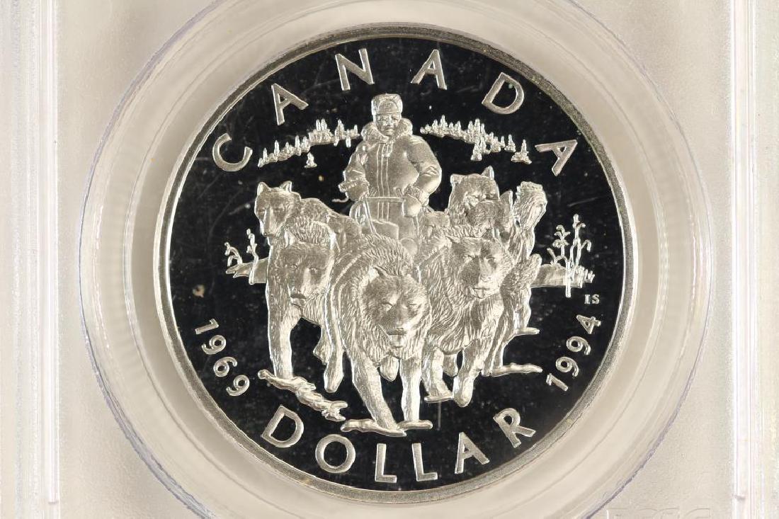1994 CANADA SLED DOG PATROL SILVER DOLLAR PCGS (1 of 3)