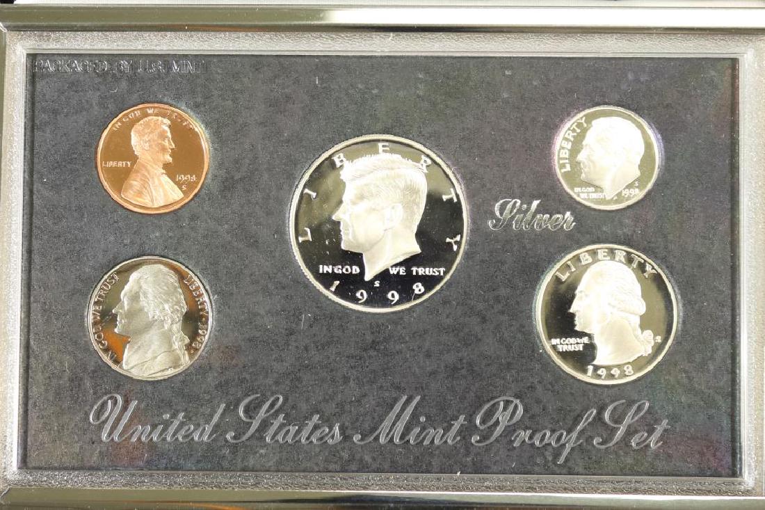 1998 US SILVER PREMIER PROOF SET (WITH BOX) (1 of 3)