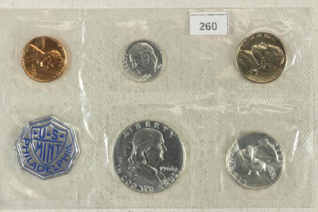 1960 US SILVER PROOF SET (WITH NO ENVELOPE) (1 of 2)