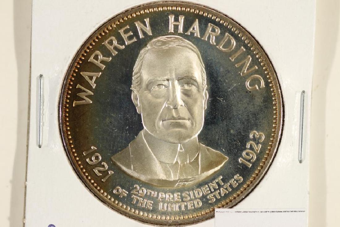 33.1 GRAM STERLING SILVER ROUND WARREN HARDING (1 of 2)