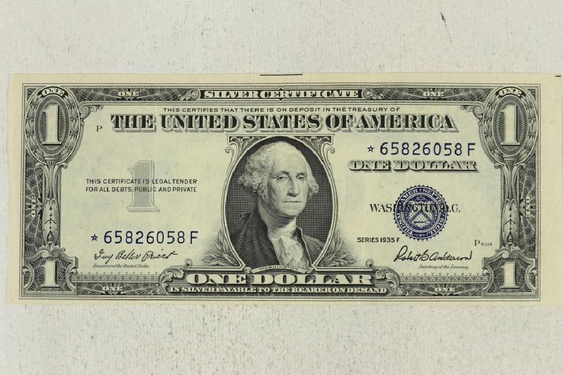 1935-F STAR NOTE $1 SILVER CERTIFICATE (1 of 2)