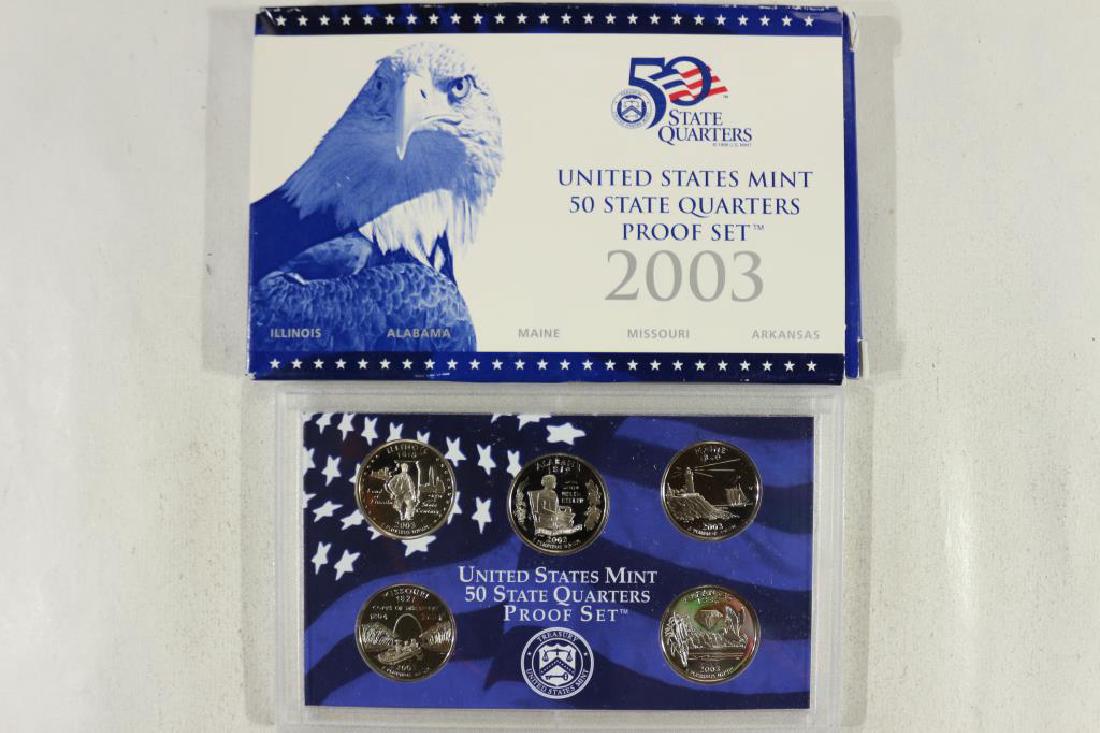 2003 US 50 STATE QUARTERS PROOF SET WITH BOX (1 of 2)