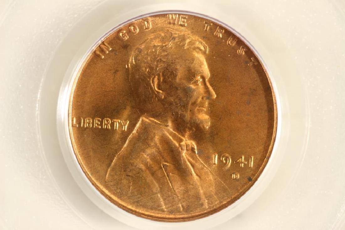 1941-D LINCOLN CENT PCGS MS66RD (1 of 3)
