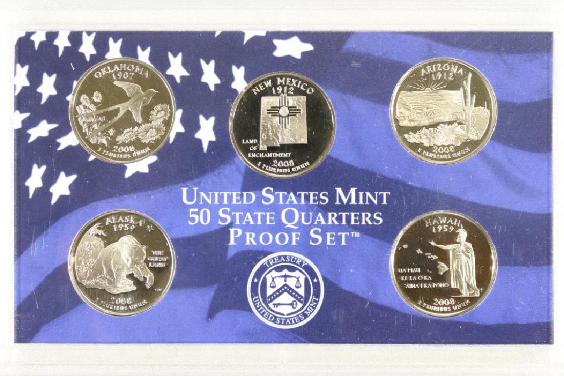 2008 US 50 STATE QUARTERS PROOF SET NO BOX (1 of 2)