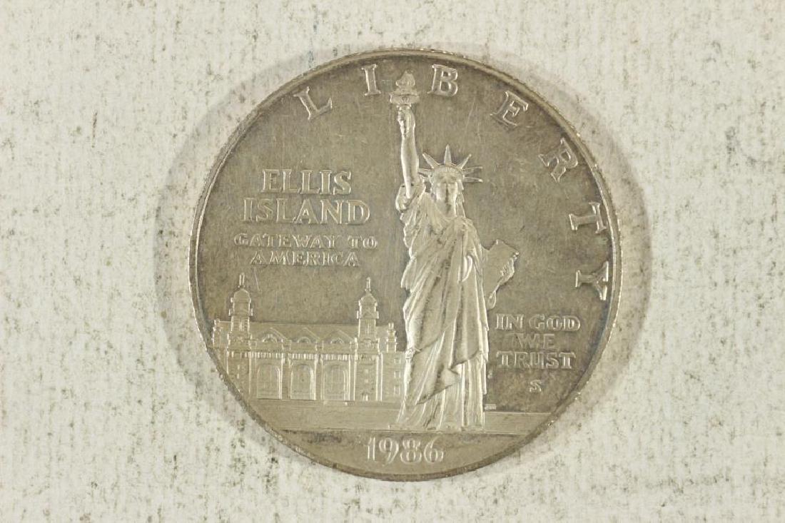 1986-S STATUE OF LIBERTY PROOF SILVER DOLLAR: IMPAIRED