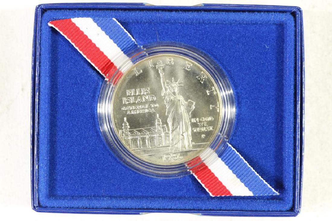 1986-P STATUE OF LIBERTY UNC SILVER DOLLAR: ORIGINAL US MINT PACKAGING