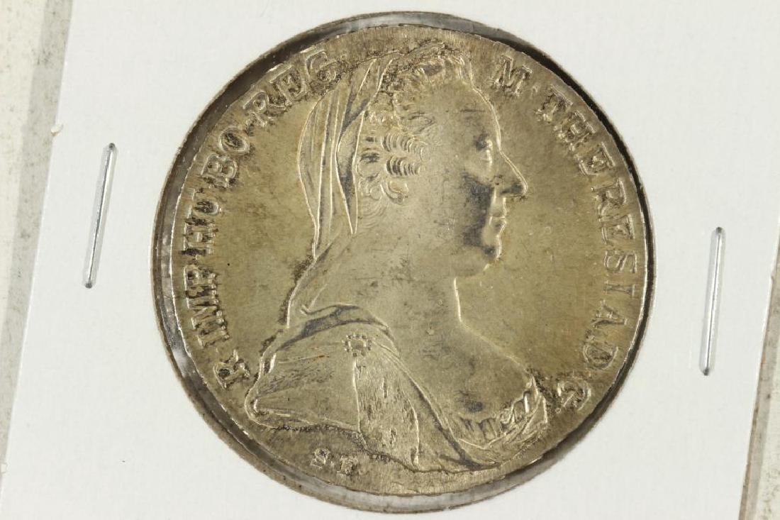 1780 AUSTRIA MARIA THERESIA THALER (SILVER) UNC: You must call us at 1-763-862-8302 or email us at bidalotauction@aol.com with your credit card number directly. Thanks.