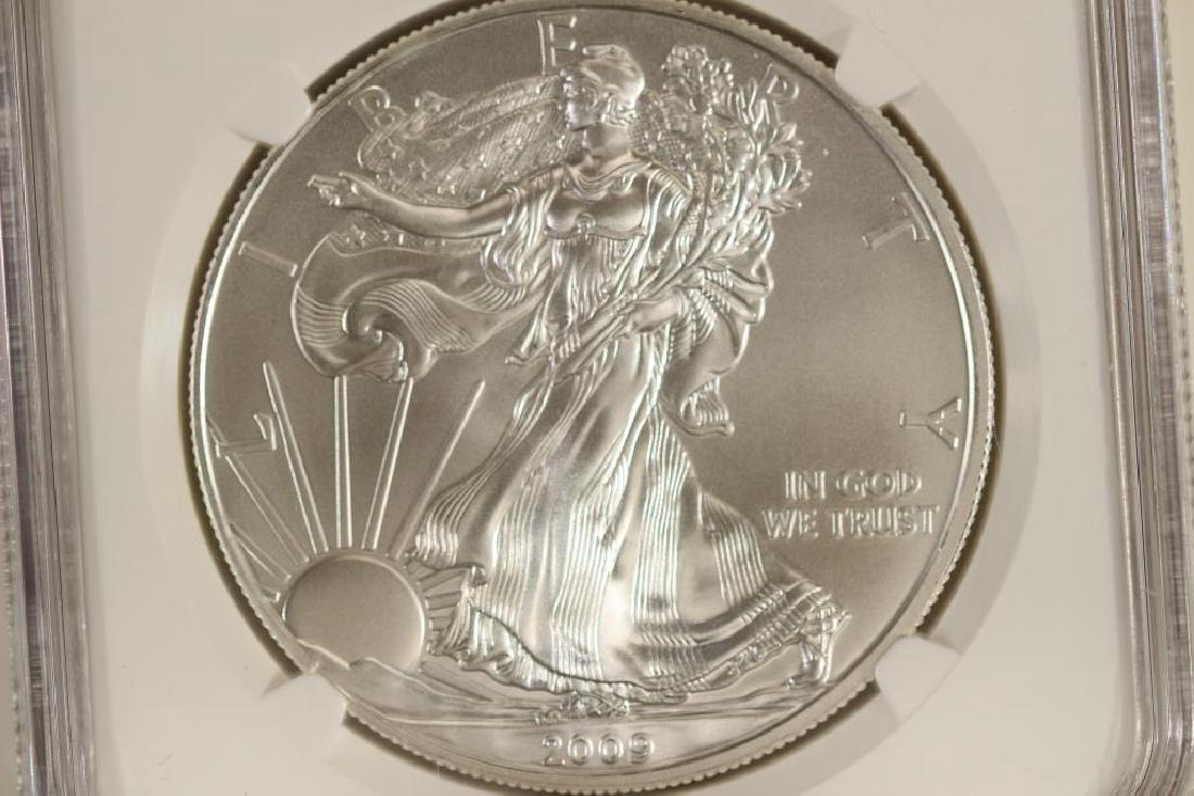 2009 AMERICAN SILVER EAGLE NGC MS69 (1 of 3)