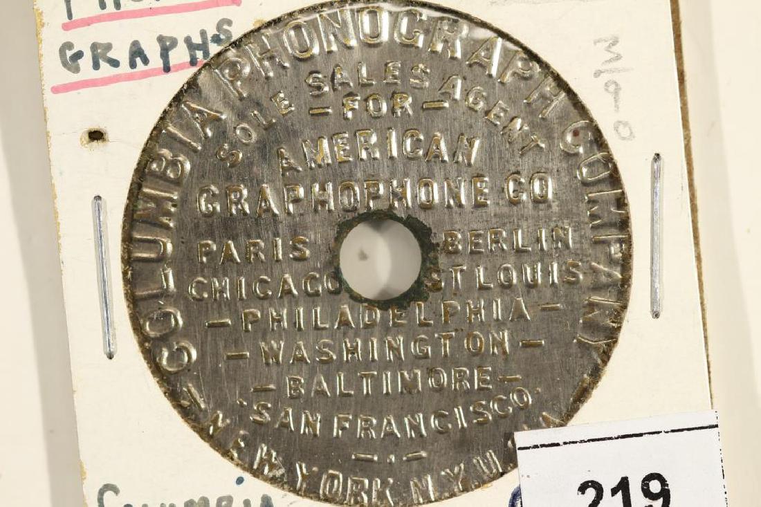 SCARCE 1 9/16" COLUMBIA PHONOGRAPH COMPANY (1 of 3)