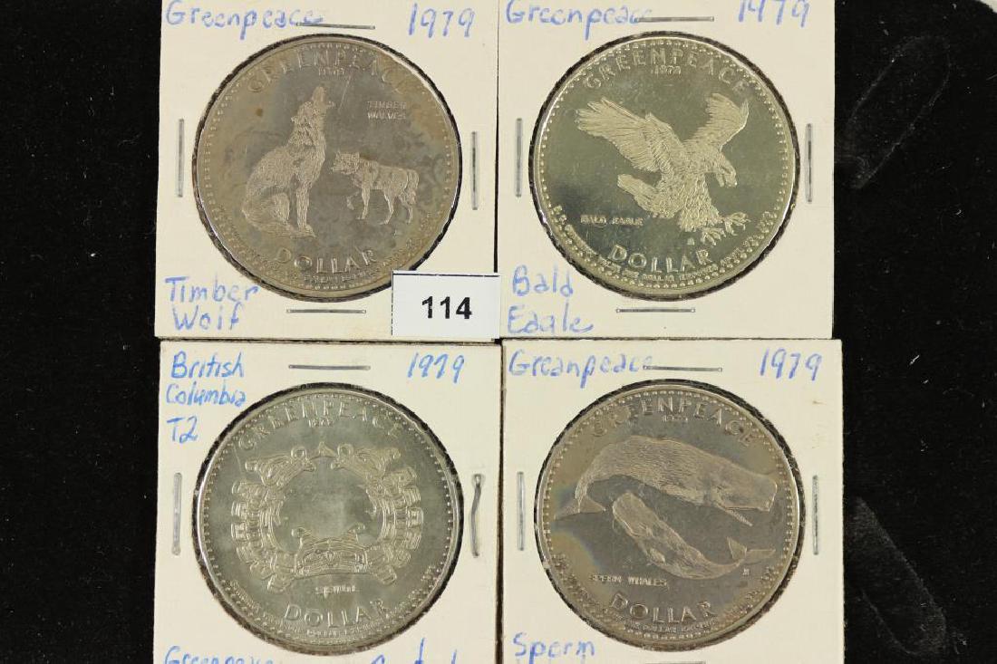 4-1979 GREENPEACE  CANADA TRADE DOLLARS UNC (1 of 3)