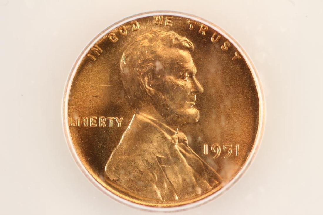 1951 LINCOLN CENT ICG MS66RD (1 of 3)