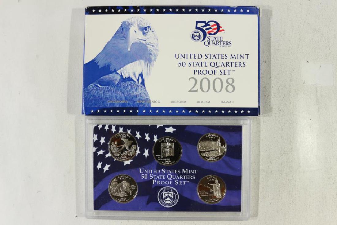 2008 US 50 STATE QUARTERS PROOF SET WITH BOX (1 of 2)
