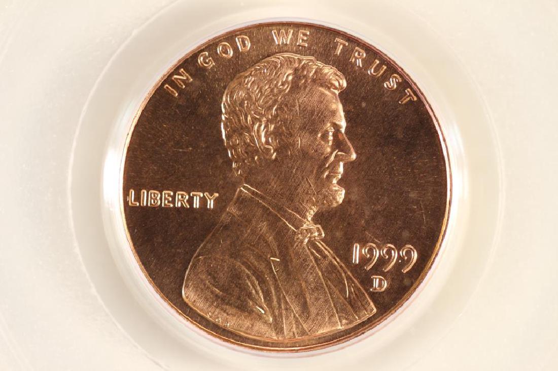 1999-D LINCOLN CENT PCGS MS67RD (1 of 3)