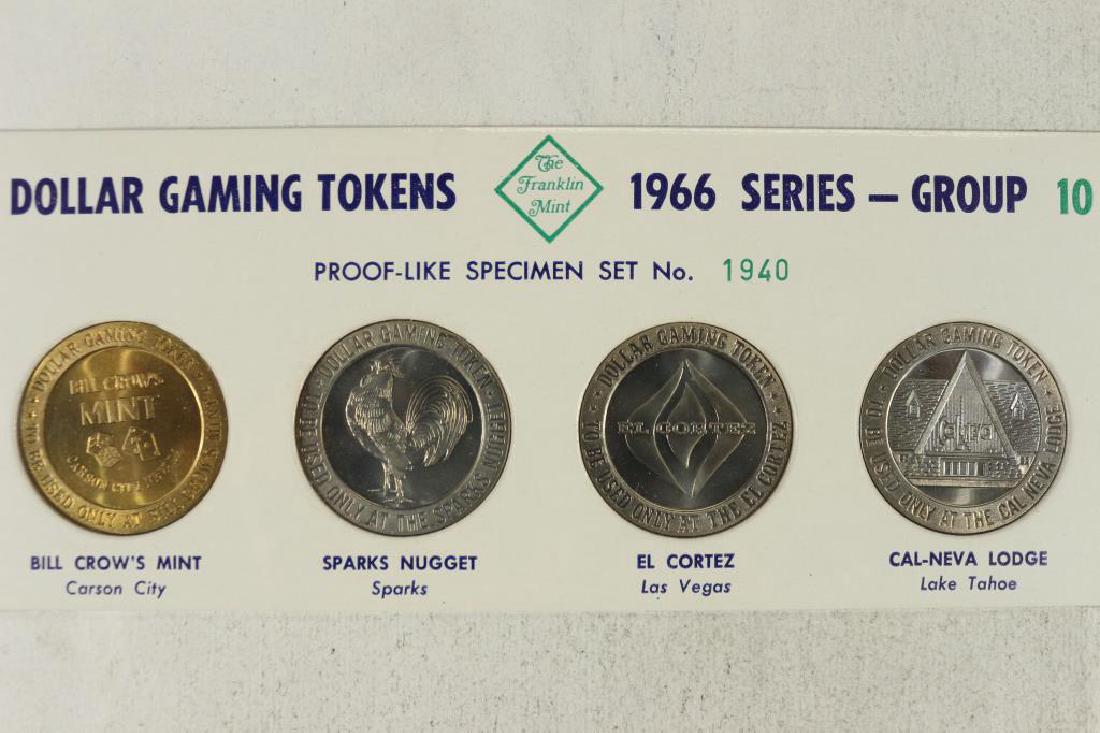 1966 SERIES FRANKLIN MINT $1 GAMING TOKENS GROUP (1 of 2)
