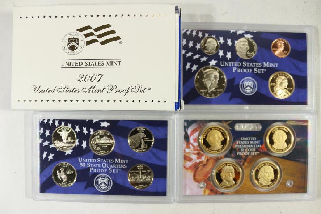 2007 US PROOF SET (WITH BOX) 14 PIECES (1 of 3)