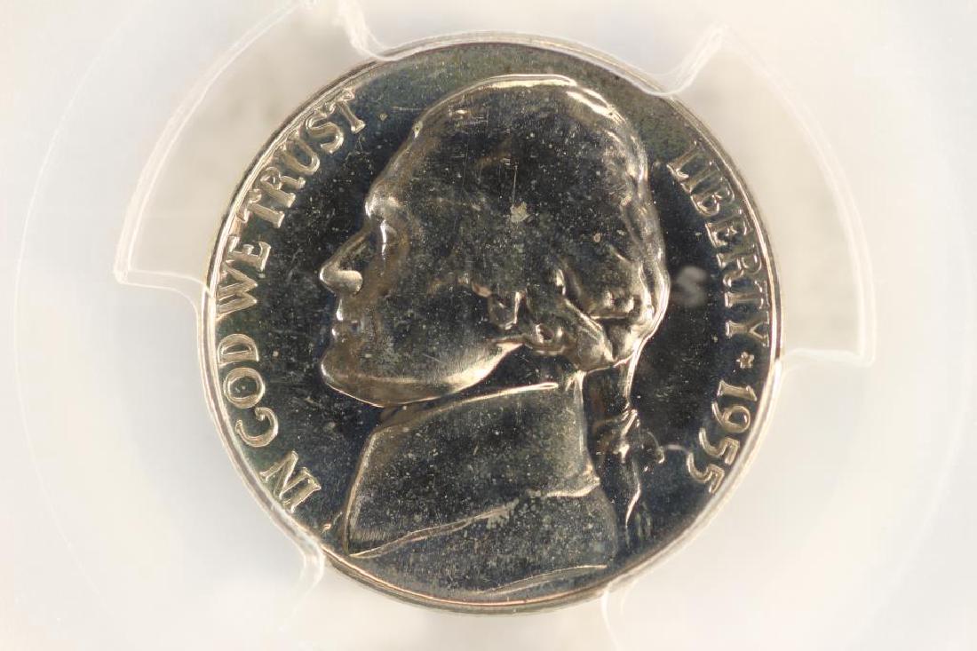 1955 JEFFERSON NICKEL PCGS PR66 (1 of 3)