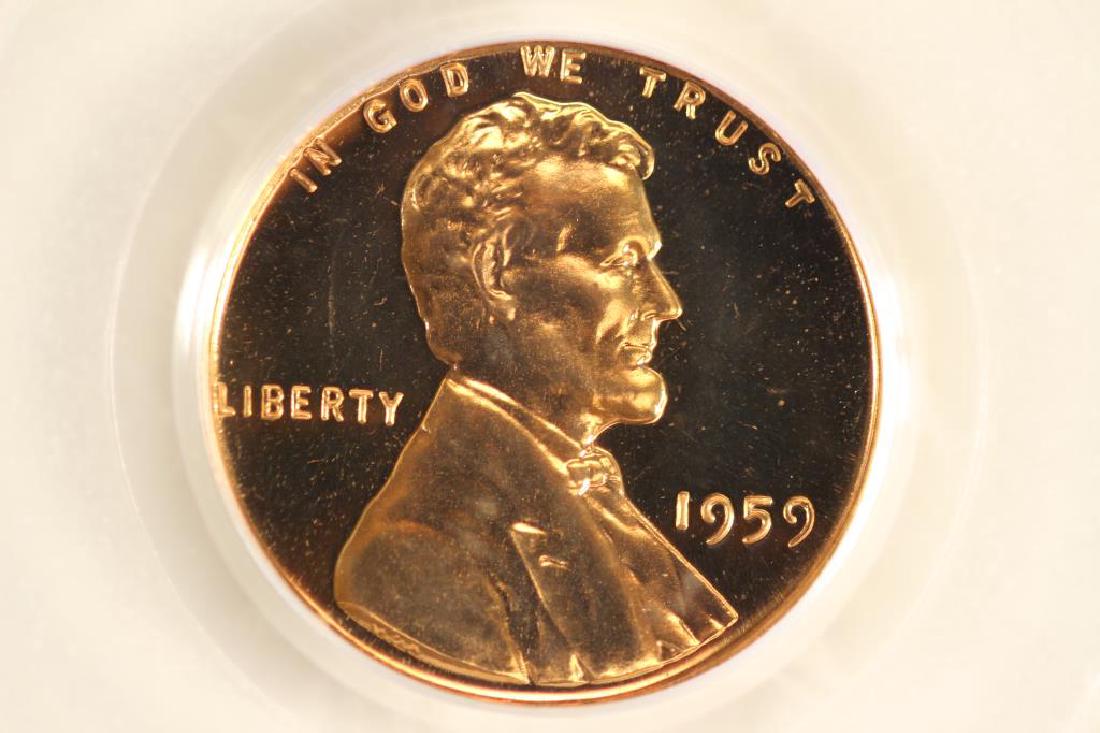 1959 LINCOLN CENT PCGS PR67RD (1 of 3)