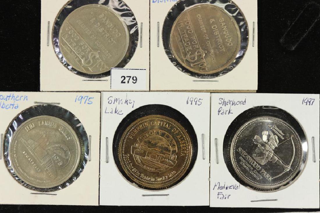 5 ASSORTED CANADA TRADE DOLLARS SEE DESCRIPTION (1 of 2)