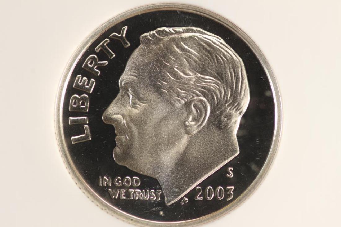 2003-S SILVER ROOSEVELT DIME NGC PF69 ULTRA CAMEO (1 of 3)