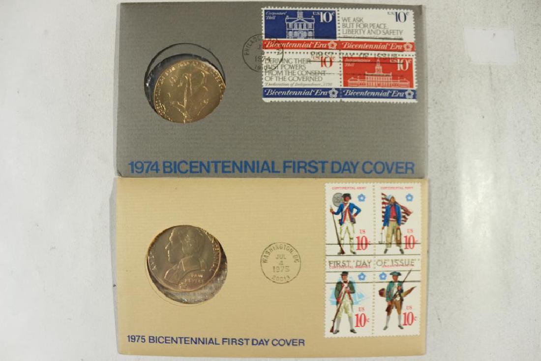 1974 & 1975 US BICENTENNIAL 1ST DAY COVERS (1 of 2)