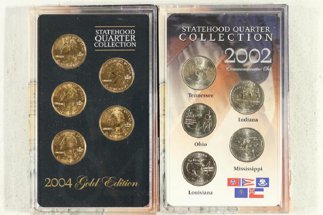 2-50 STATE QUARTER SETS SEE DESCRIPTION: 2002-P UNC AND 2004 GOLD EDITION
