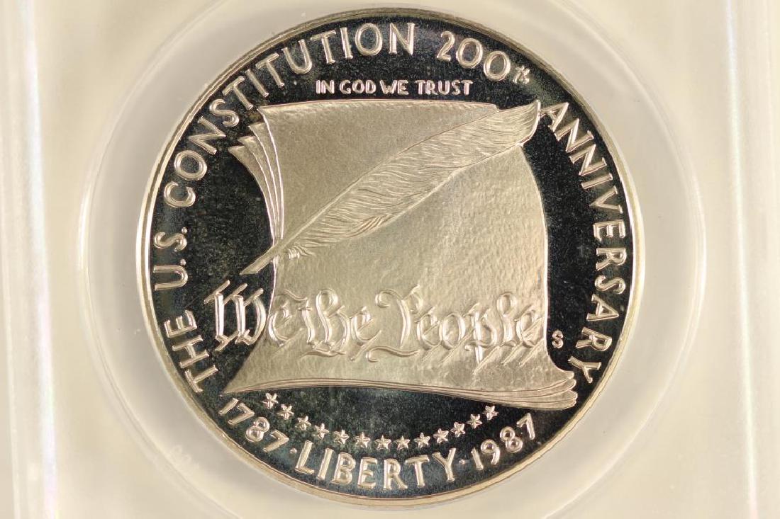 1987-S US CONSTITUTION SILVER DOLLAR (1 of 3)