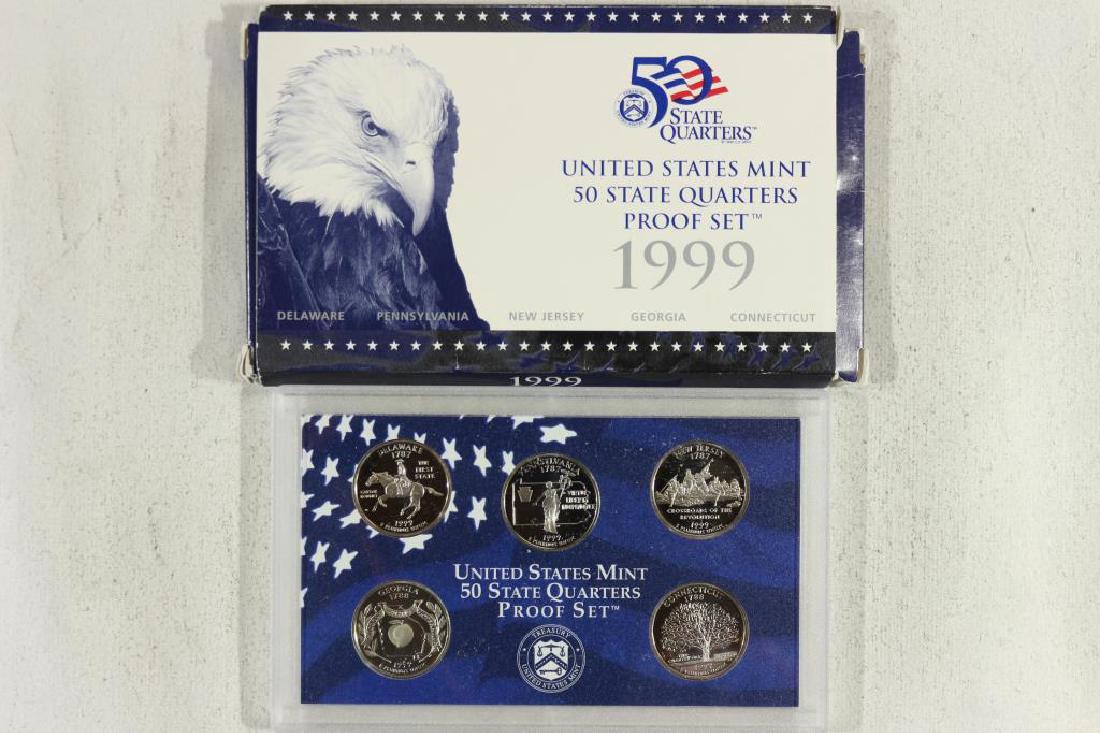 1999 US 50 STATE QUARTERS PROOF SET WITH BOX (1 of 2)