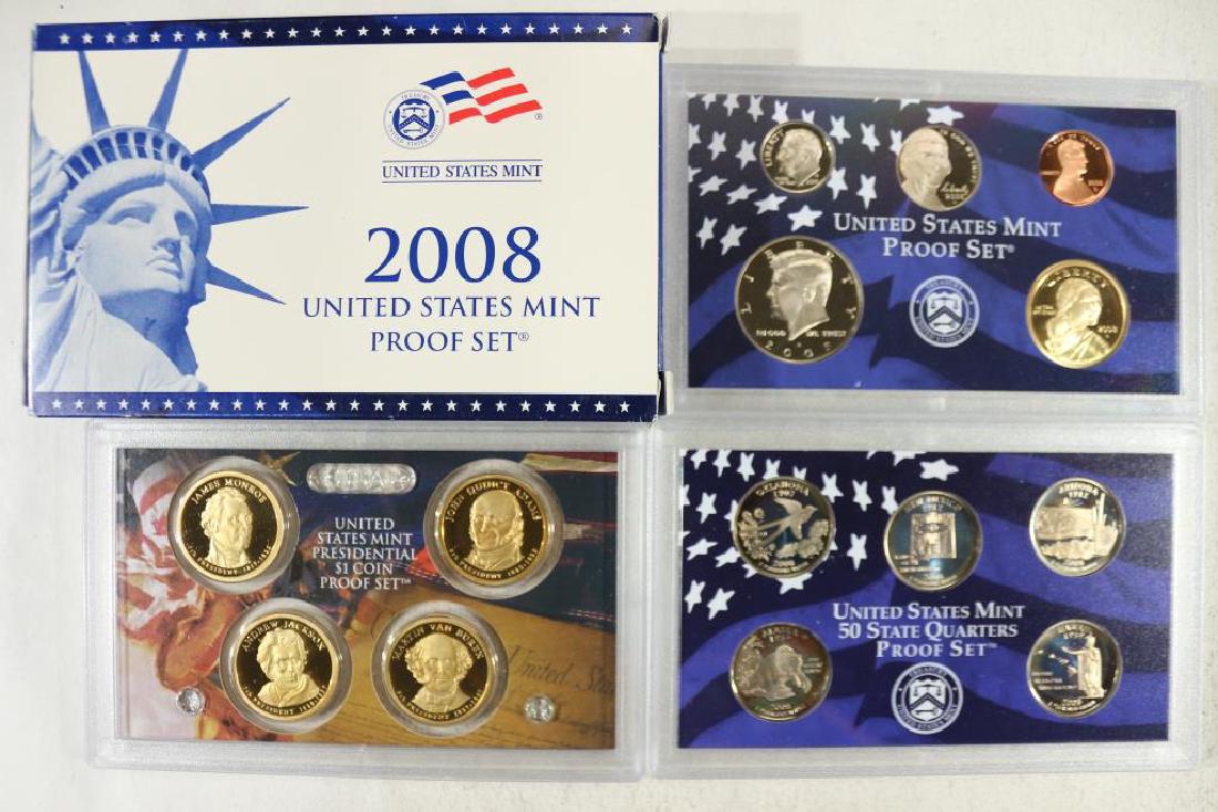 2008 US PROOF SET (WITH BOX) 14 PIECES (1 of 3)