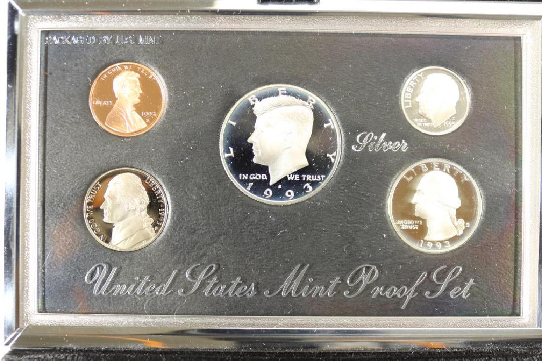 1993 US SILVER PREMIER PROOF SET (WITH BOX) (1 of 3)