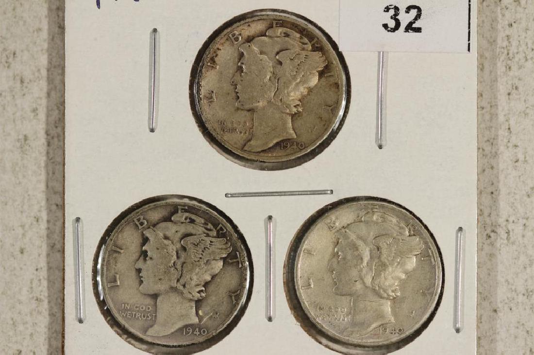 1940-P/D/S MERCURY DIMES (1 of 3)